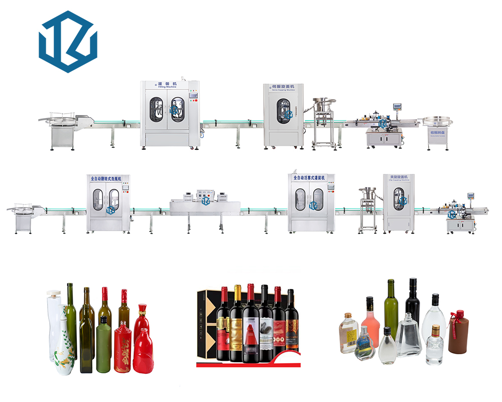 High Efficiency Alcohol Liquid Filling Packaging Machines Plc Control 12 Monthes Guarantee