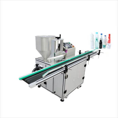 Small Automatic Plastic Water Bottle Filling Machine for Spice Honey Cosmetic Pure Liquid Paste for Beverage Chemical PLC