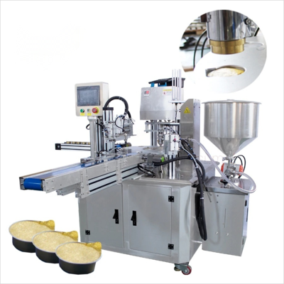 Fully Automatic Tube Tray Bottle Can Sauce Jam Honey Better Filling Sealing Machine