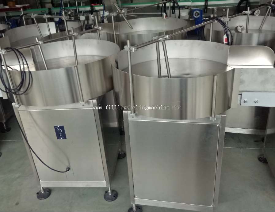 304 Stainless Steel Automatic Bottles Feeder Can Turning Senting Table