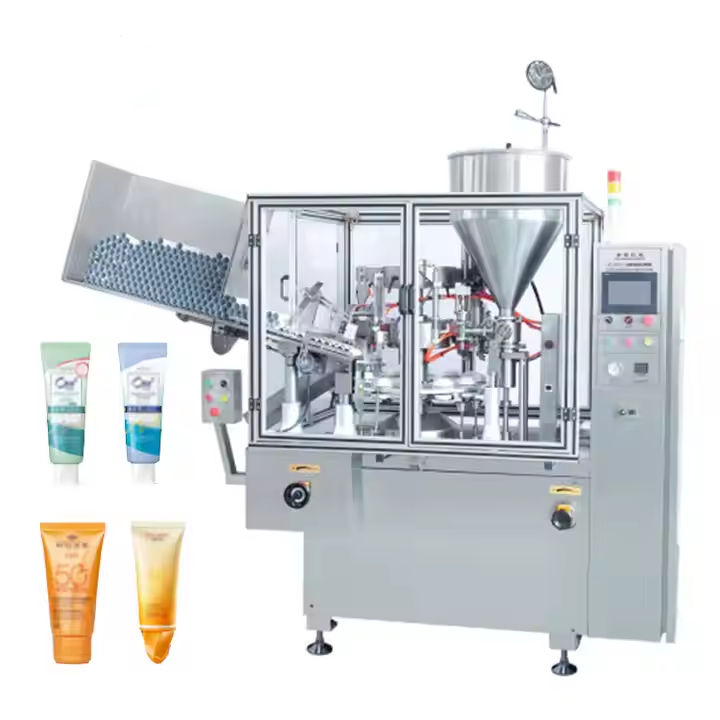 Automatic Soft Tube Filling and Sealing Machine Cream Bottle and Lotion ...