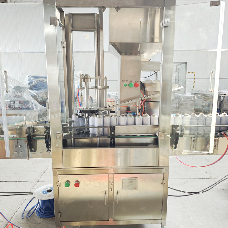 Pneumatic Aerosol Cap Crimping Machine - fillingsealingmachine.com