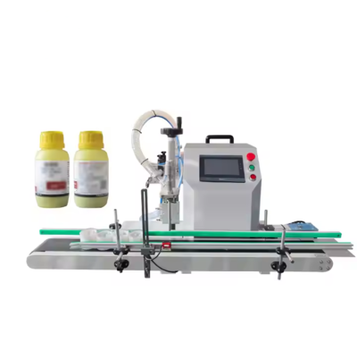 Semi Automatic PLC Control Small Volume Shampoo Bottle Filling Liquid Machine